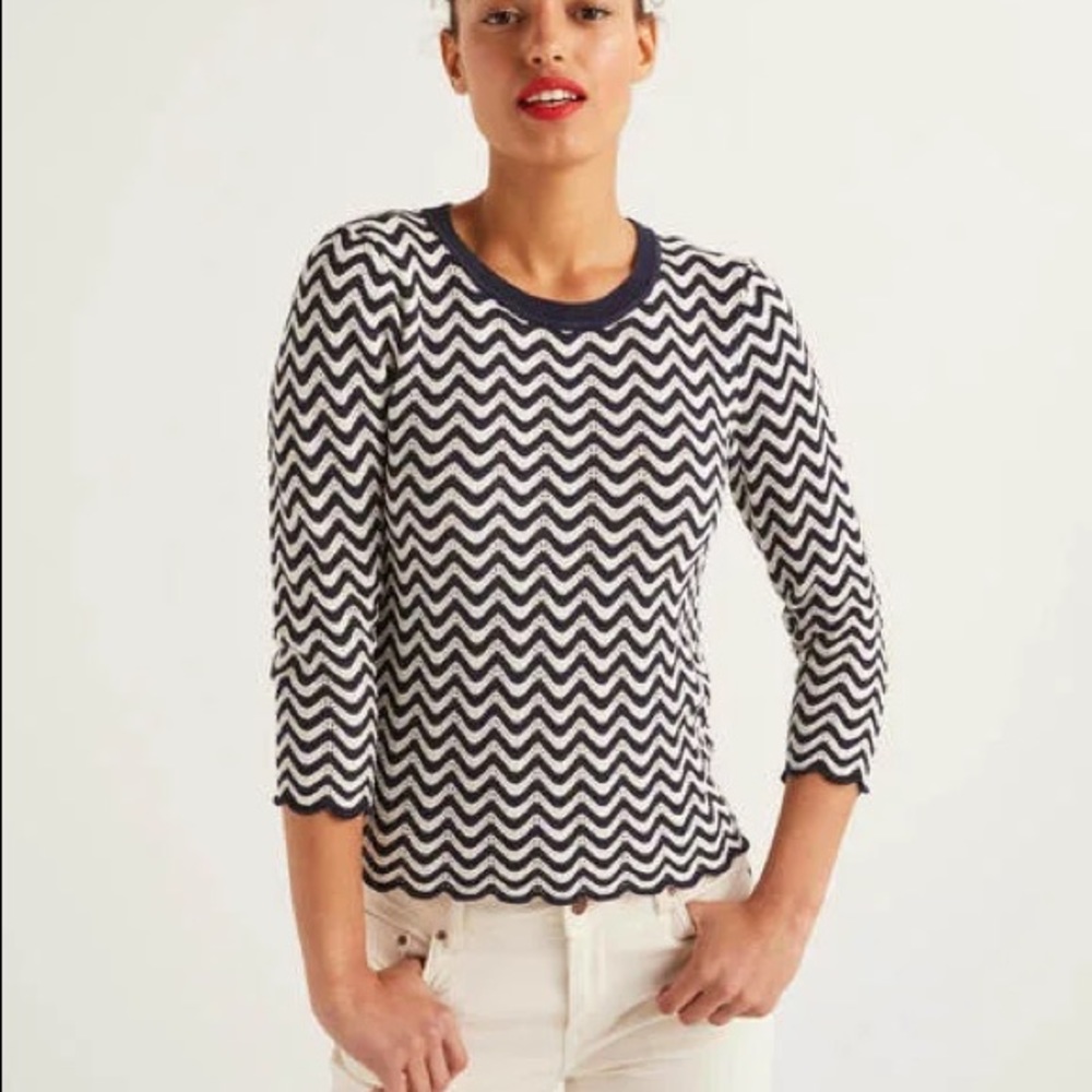 Boden Powis Pointelle Sweater